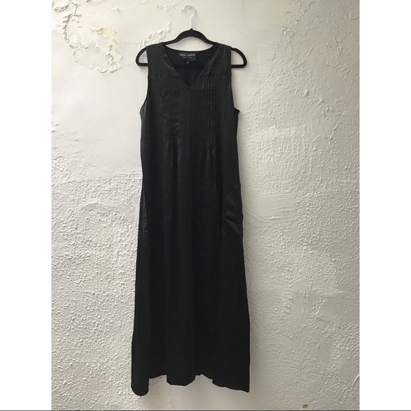NWT LINDSAY NICHOLAS NY Maxi Dress In Black - Picture 8 of 10